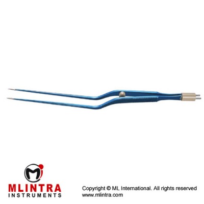 Bipolar Coagulation Forcep Bayonet Style,Straight 0.7mm tips,25cm